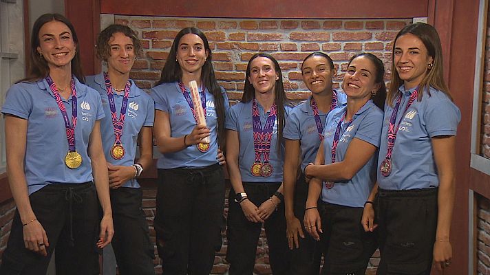 Los Deportes de La1 - Hervás, Fra, Santidrián, Sevilla, Bestué, Pérez y Cladera: las siete atletas que hacen historia en los relevos