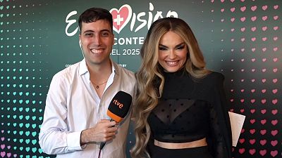 Melody, momentos antes de su actuacin en Eurovisin 2025: "Ahora llega lo bueno"