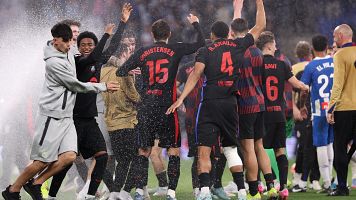 Barcelona est lista para vivir la ra del Bara campen de Liga