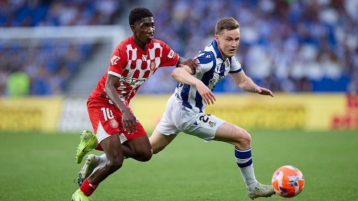 Resúmenes de LaLiga - Real Sociedad - Girona: resumen del partido de la 37ª jornada de Liga | Primera