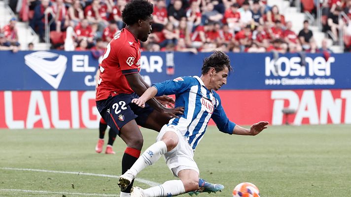 Resúmenes de LaLiga - CA Osasuna - RCD Espanyol: resumen del partido de la 37ª jornada de Liga | Primera