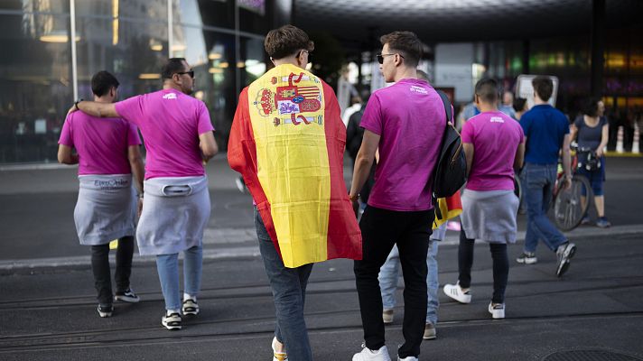 Telediario Fin de Semana - Ambiente español en Basilea a pocas horas de que Melody actúe en Eurovisión