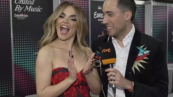 La familia de la tele - Melody antes de la final de Eurovisión