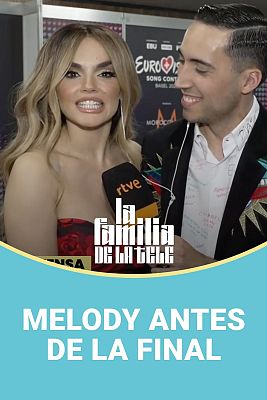 Melody antes de la final de Eurovisin
