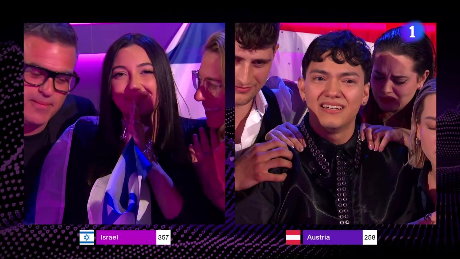 Victòria d'Àustria en una gala marcada per la polèmica amb Israel - L'Informatiu | Veure