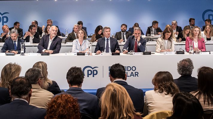 Telediario 2 - El PP convoca su Congreso Nacional para julio y se propone decir "adiós al ego y adiós Sánchez"