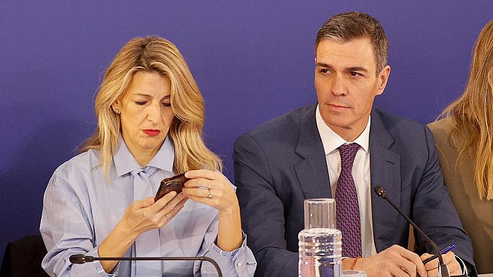 Telediario 2 - Los socios de Gobierno califican de "genocidio" la ofensiva en Gaza y el PP endurece su discurso contra Israel