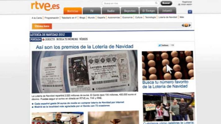 Telediario 1 - RTVE.ES más lider en 2012