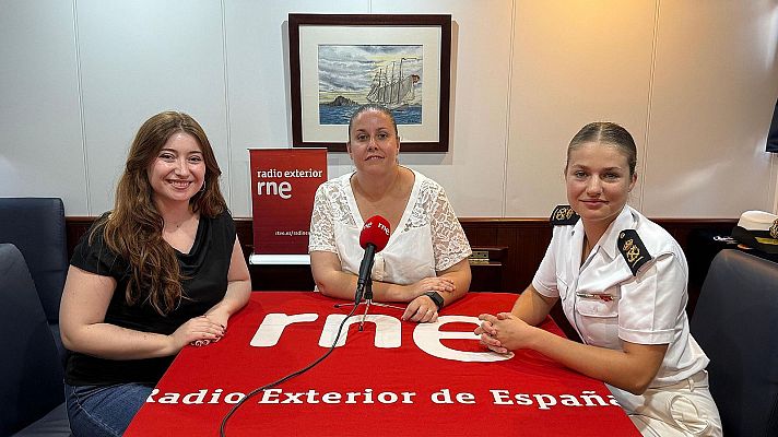 Telediario 1 - La princesa Leonor interviene por primera vez en los micrófonos de Radio Exterior
