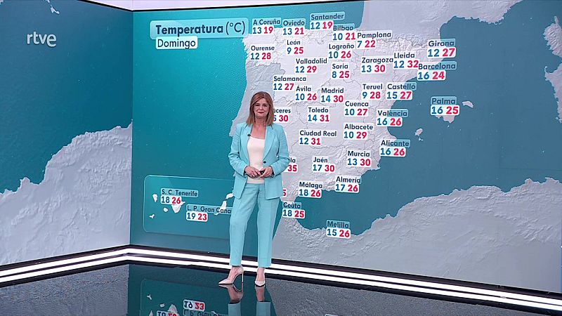 Descensos moderados de las máximas en la mitad sur peninsular y Baleares - ver ahora