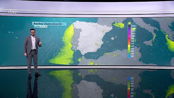El tiempo - Tiempo anticiclónico estable en la mayor parte del país