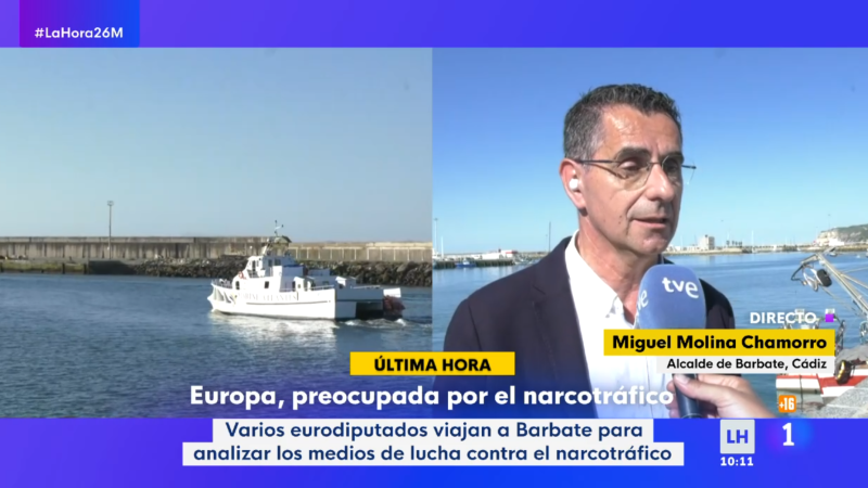 El alcalde de Barbate reclama al Gobierno más agentes: "Pedimos que se incrementen los efectivos"