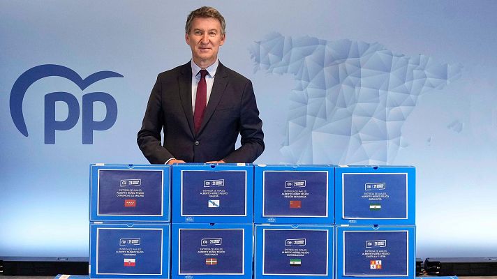 Telediario Matinal - Feijóo presenta 94.501 avales, casi un 72% más que en 2022