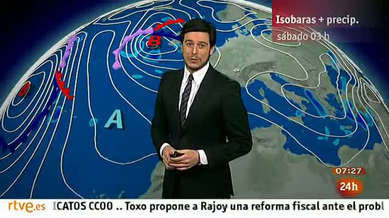 La lluvia y la nieve llegan al norte