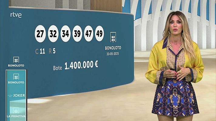 Loterías - Sorteo de la Bonoloto y Euromillones del 30/05/2025