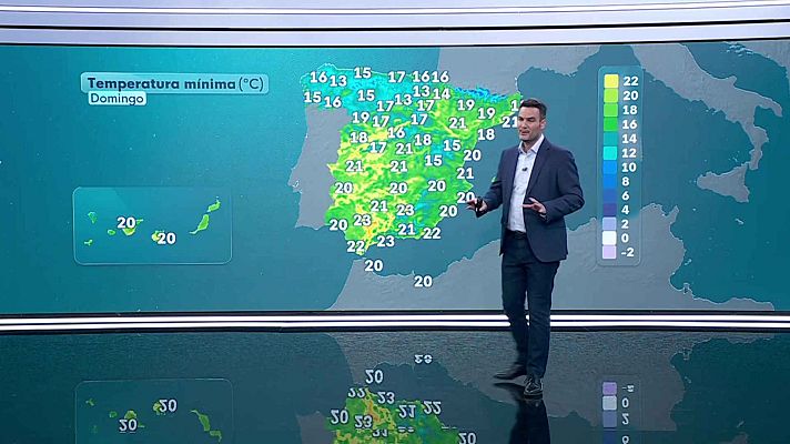 El tiempo - Posibilidad de tormentas localmente fuertes en la Cordillera Cantábrica, alto Ebro y montañas del tercio este