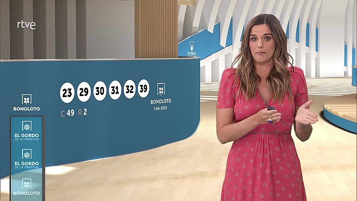 Loterías - Sorteo de la Bonoloto y El Gordo de la Primitiva del 01/06/2025