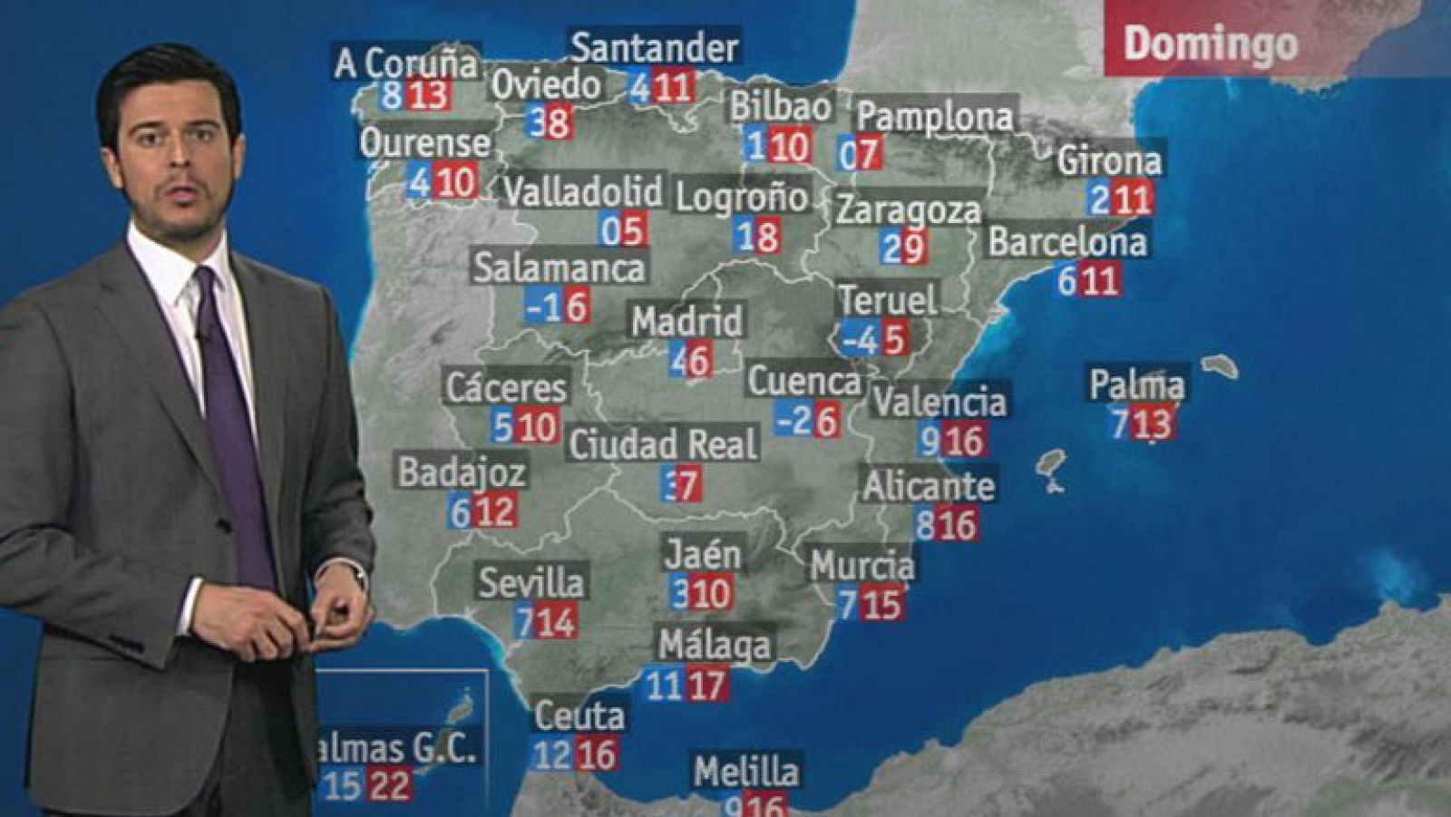 Nevadas en la mitad norte peninsular y en áreas de montaña en Andalucía