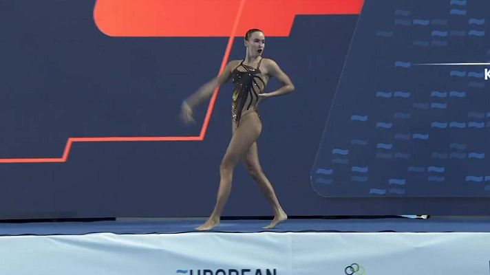 Natación - Natación Artística - Campeonato de Europa. Final Solo Libre femenino