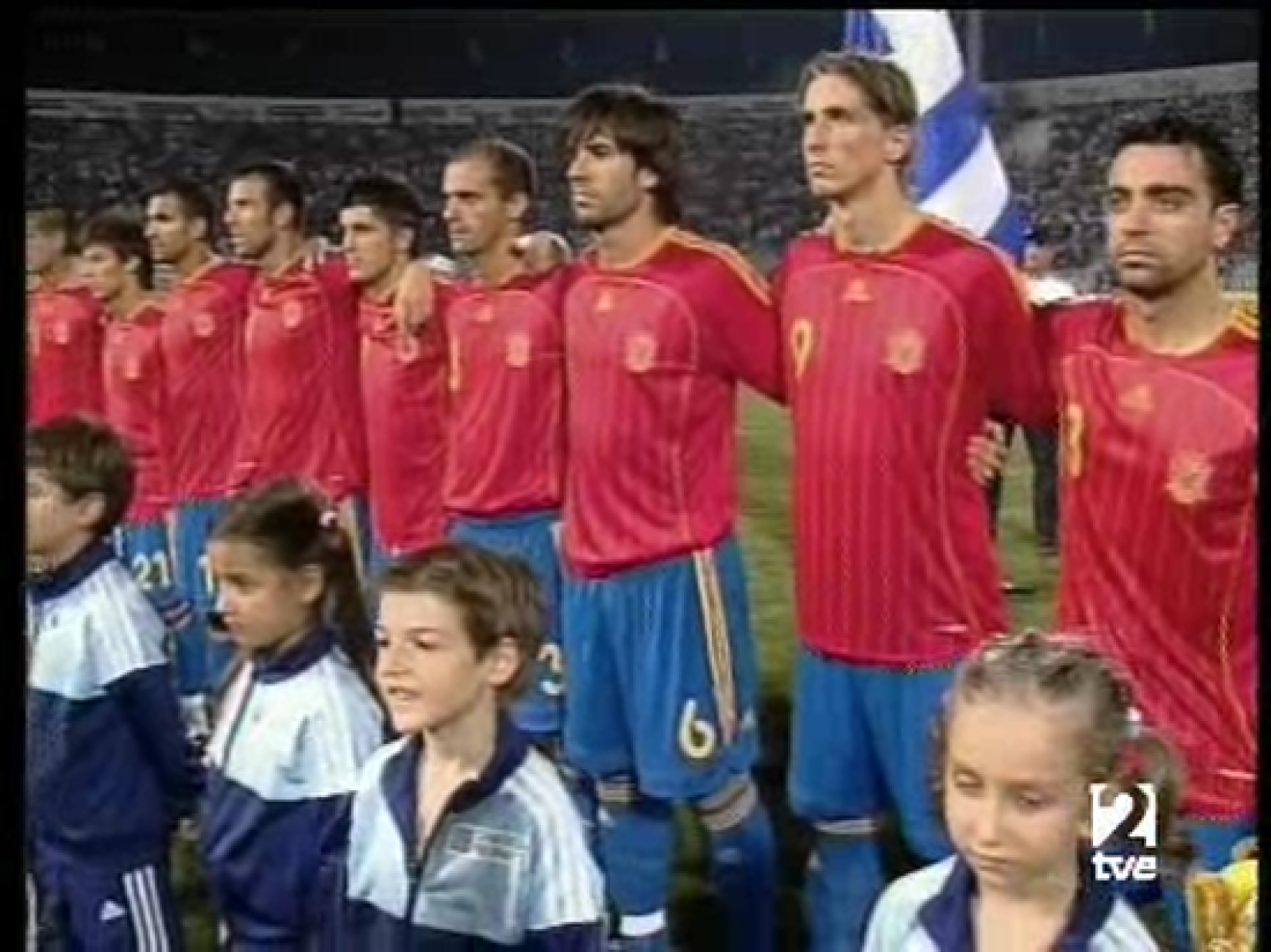 Españoles y griegos se vieron las caras en el Mundial de 2004. El partido, disputado en Oporto, acabó en empate a 1.