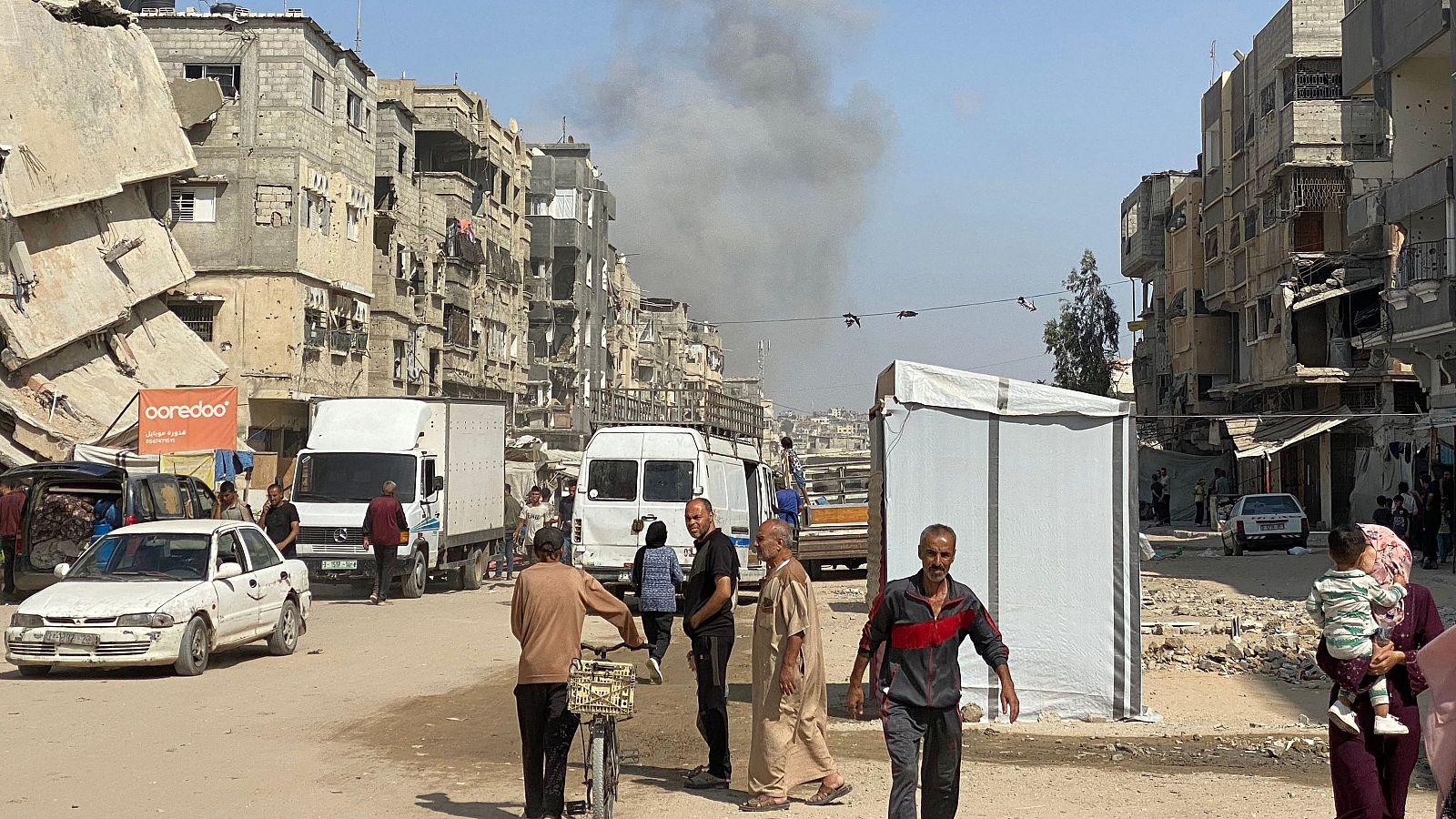 Israel vuelve a atacar cerca del mismo centro de reparto de ayuda en el sur de Gaza | Ver