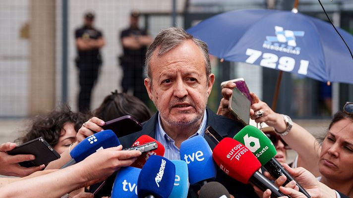 Telediario 2 - Declara el exasesor del Gobierno de Ayuso, Antonio Burgueño, en la causa de Leganés