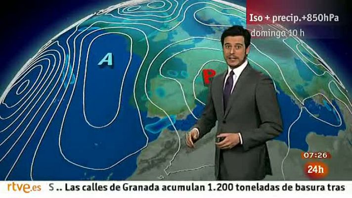 El tiempo - Nevadas en la mitad norte peninsula