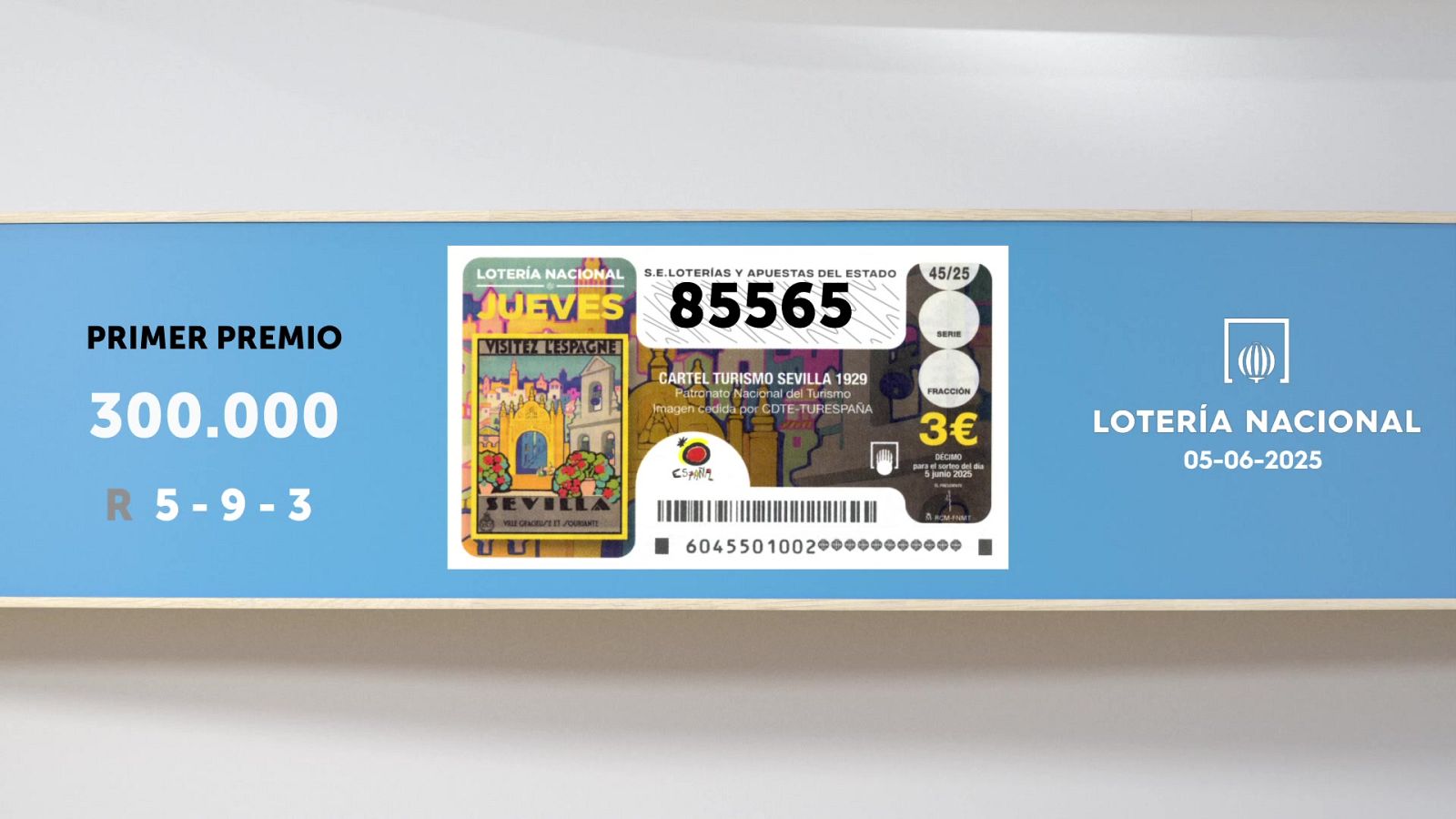 Sorteo de la Lotería Nacional del 05/06/2025 - Ver ahora