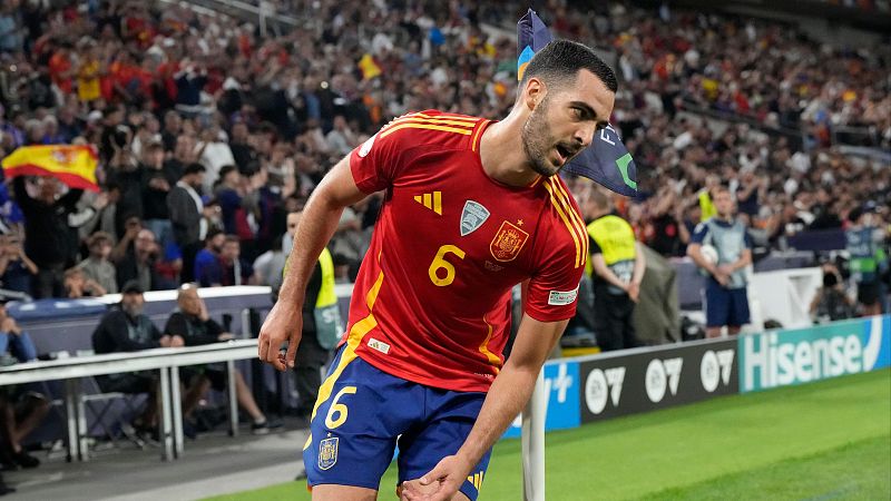 Mikel Merino aumenta la renta de España ante Francia (2-0) - UEFA Nations League | Ver