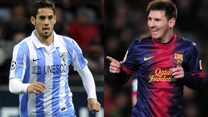 Telediario 1 - Isco contra Messi, duelo de 'chicos de oro' en Málaga