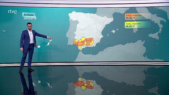El tiempo - Temperaturas en ascenso significativo en el tercio sur y sureste