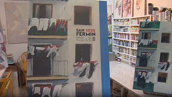 La historia de los carteles en las Fiestas de San Fermn: desde texto sin imgenes hasta dibujos y fotografas