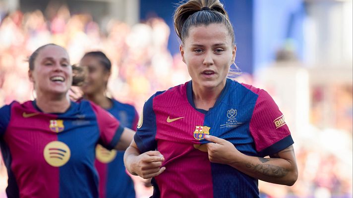 Fútbol - Claudia Pina sentencia la final de la Copa de la Reina con un golazo de volea