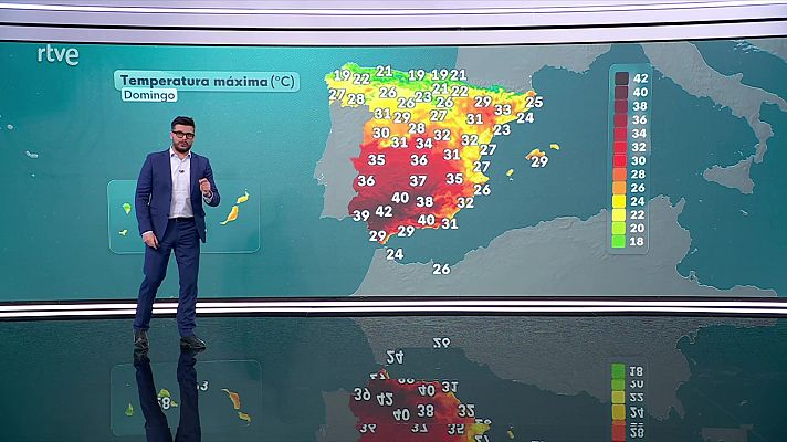 El tiempo - Las temperaturas máximas descenderán de forma moderada en Galicia y Cantábrico