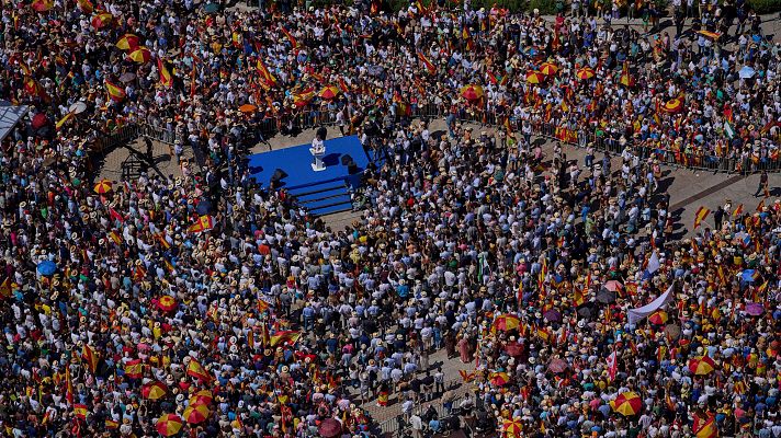 Fin de semana 24h - El PP concentra a decenas de miles de personas en una manifestación contra el Gobierno en Madrid