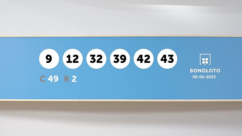 Sorteo de la Lotería Bonoloto del 08/06/2025 - Ver ahora