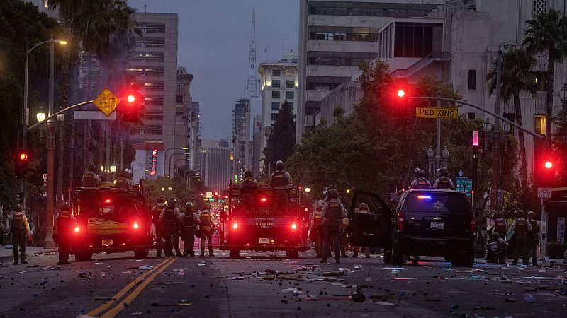 Continúan las protestas en Los Ángeles - Telediario 1 | Ver