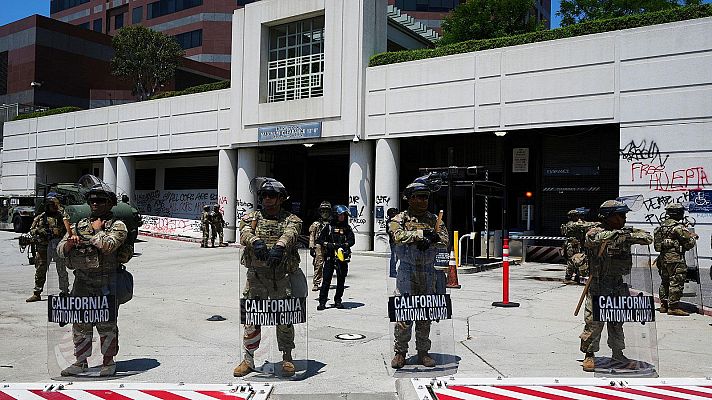 Telediario Matinal - Toque de queda en Los Ángeles ante las protestas