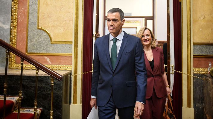 Telediario 2 - Sánchez respalda a "los fiscales que persiguen delincuentes" y Feijoó critica que es "un peligro para la democracia"