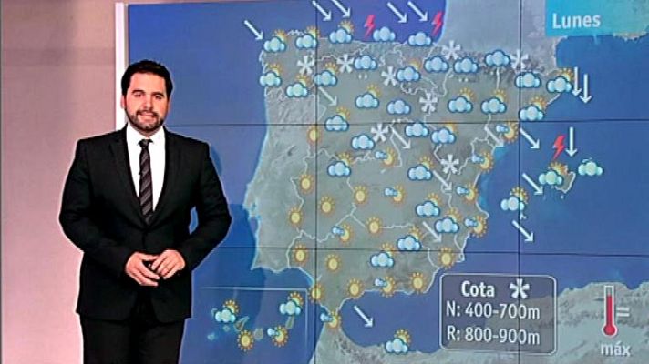 El tiempo - Nieve y lluvia durante la semana