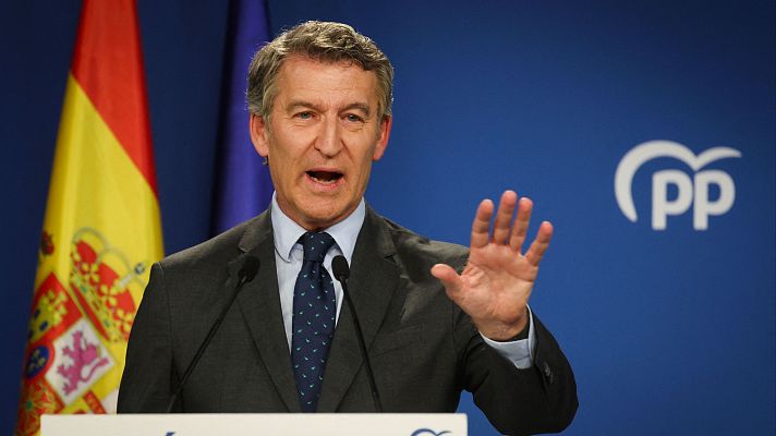 Especiales informativos - Feijóo pide a Sánchez que "convoque elecciones" porque "no es creíble que no supiera nada"