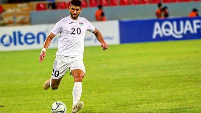 Yaser Hamed, un 'len' en la seleccin de Palestina