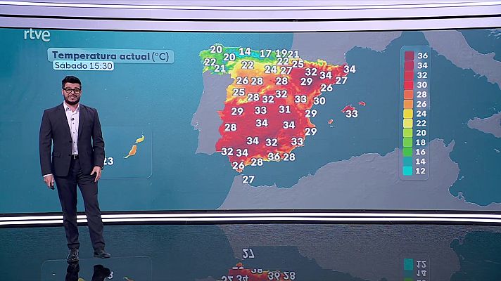 El tiempo - Tormentas en Navarra, interiores de la Comunidad Valenciana, este de Castilla-La Mancha y Aragón