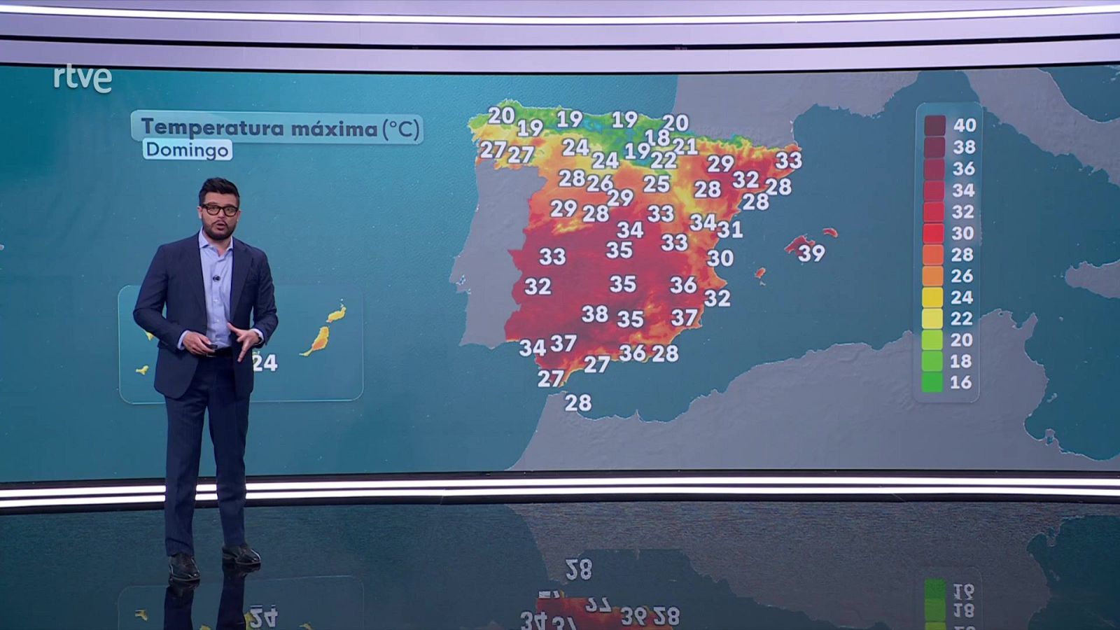 Temperaturas máximas elevadas en Baleares y zonas del sur peninsular - ver ahora