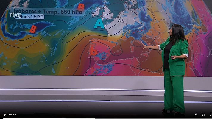 El temps - Sol, tronades de tarda al Pirineu i temperatura per damunt dels valors habituals