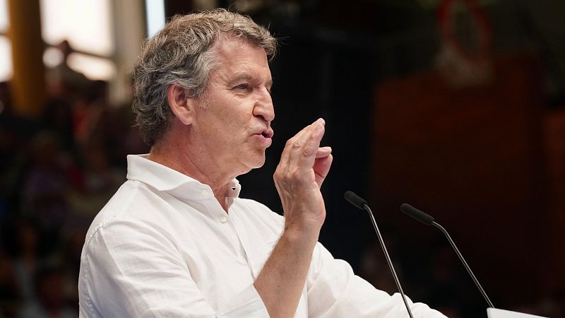 Feijóo rechaza buscar "un desahogo" en una moción de censura y emplaza al PP a armar "una estrategia para echar a Sánchez"