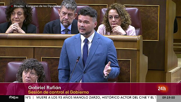 España en 24h - Rufián exige a Sánchez ser más transparente y contundente con la corrupción en el PSOE
