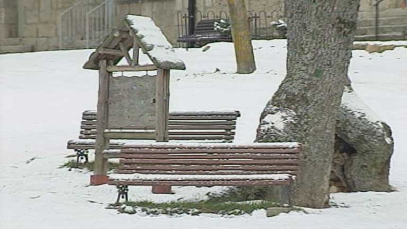 Nevadas en zonas del extremo norte peninsular