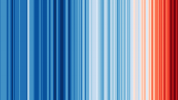 'Show Your Stripes Day': un cdigo de barras que revela el calor del planeta