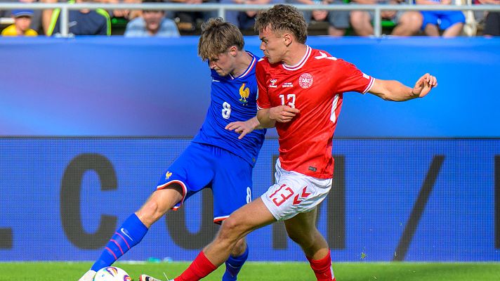 Fútbol - Francia remonta ante Dinamarca y jugará las semifinales del Europeo Sub-21